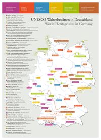 Übersichtskarte Welterbestätten Deutschland